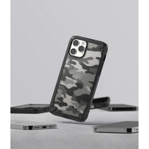 Hurtownia GSM - Etui Ringke Fusion-X Design Apple iPhone 12 Pro Max Camo (Moro) Černá - RGK1264BLK - {ean13} - Hurt