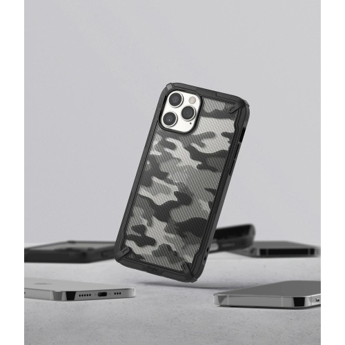 Etui Ringke Fusion-X Design Apple iPhone 12 Pro Max Camo (Moro) Black