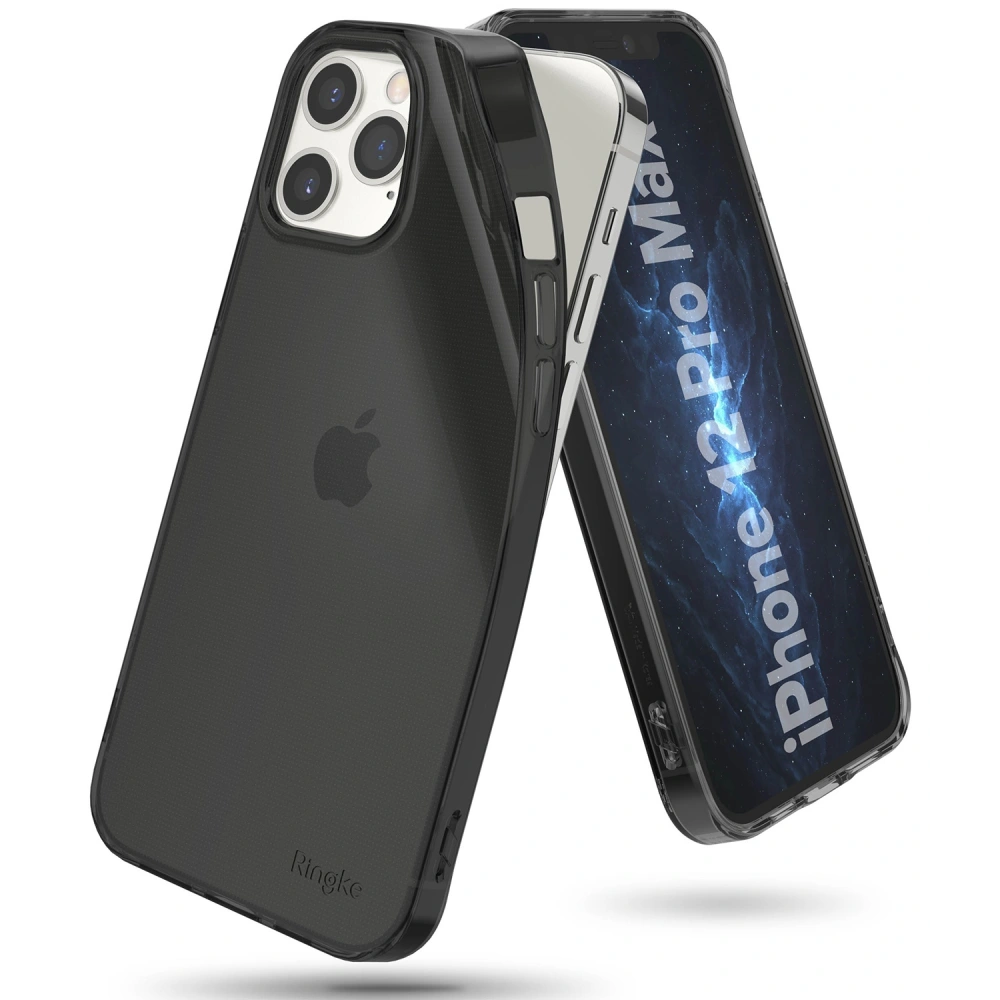Hurtownia GSM - Etui Ringke Air Apple iPhone 12/12 Pro Kouřově černá - RGK1260SM - {ean13} - Hurt