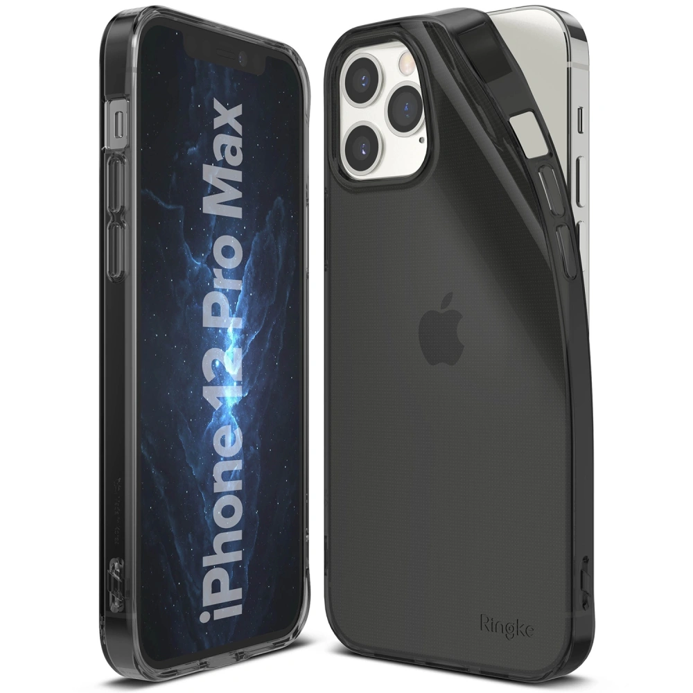 Hurtownia GSM - Etui Ringke Air Apple iPhone 12/12 Pro Kouřově černá - RGK1260SM - {ean13} - Hurt