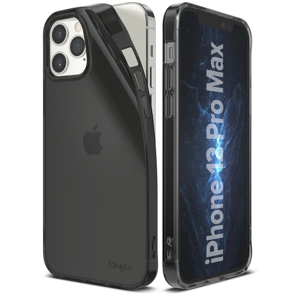 Hurtownia GSM - Etui Ringke Air Apple iPhone 12/12 Pro Kouřově černá - RGK1260SM - {ean13} - Hurt