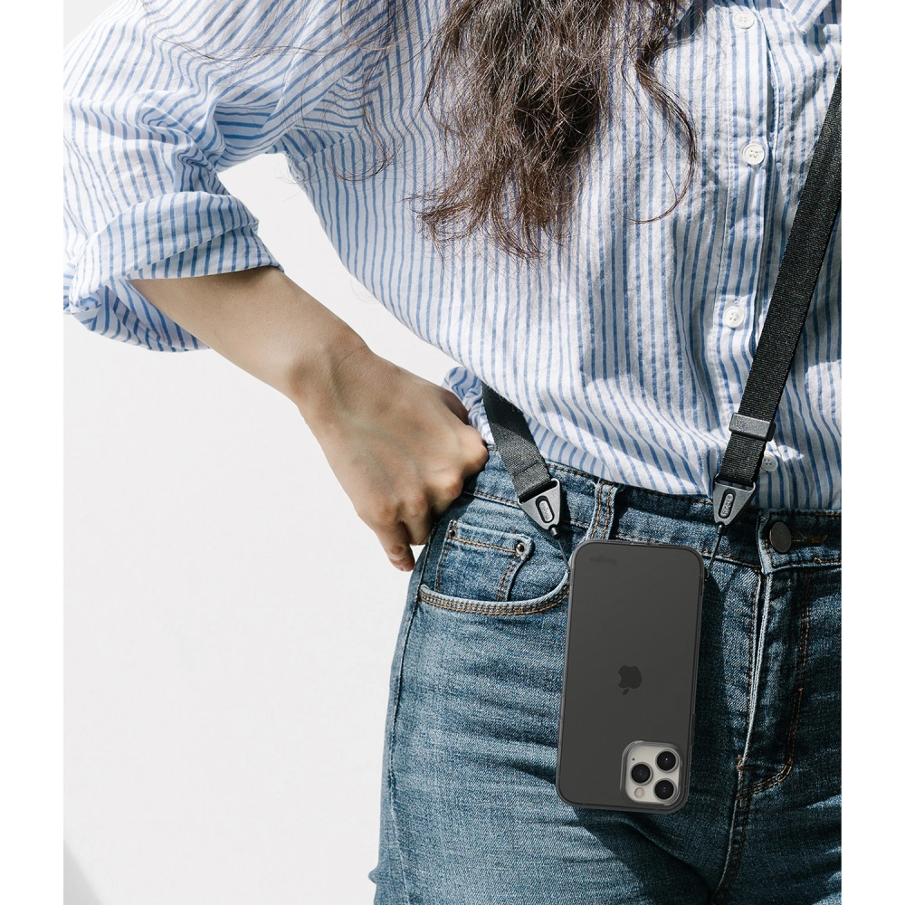 Hurtownia GSM - Etui Ringke Air Apple iPhone 12/12 Pro Kouřově černá - RGK1260SM - {ean13} - Hurt