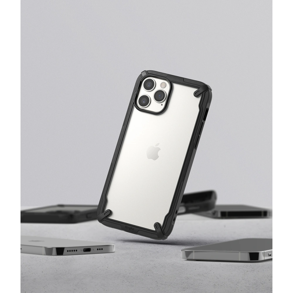 Hurtownia GSM - Etui Ringke Fusion-X Apple iPhone 12/12 Pro Černá - RGK1257BLK - {ean13} - Hurt