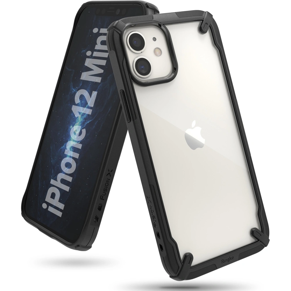 Hurtownia GSM - Etui Ringke Fusion-X Apple iPhone 12 mini černé - RGK1251BLK - {ean13} - Hurt
