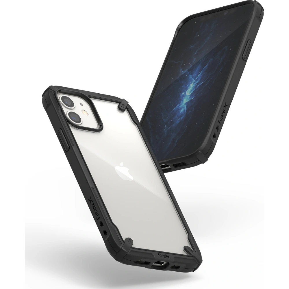 Hurtownia GSM - Etui Ringke Fusion-X Apple iPhone 12 mini černé - RGK1251BLK - {ean13} - Hurt