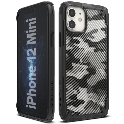 Etui Ringke Fusion-X Design Apple iPhone 12 mini Camo (Moro) Black