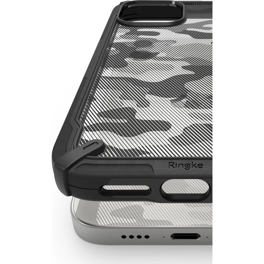 Hurtownia GSM - Etui Ringke Fusion-X Design Apple iPhone 12 mini Camo (Moro) černé - RGK1252BLK - {ean13} - Hurt