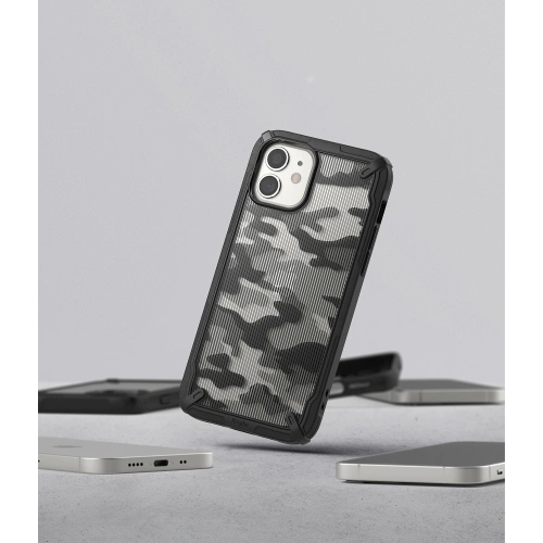 Etui Ringke Fusion-X Design Apple iPhone 12 mini Camo (Moro) Black