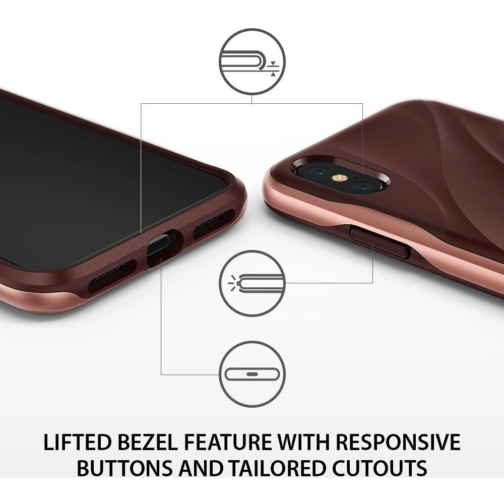 Hurtownia GSM - Etui Ringke Wave iPhone XS/X 5.8 Rose Blush - RGK594RSB - {ean13} - Hurt