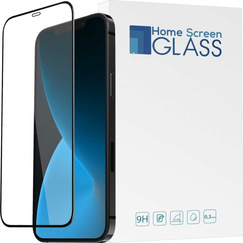 Home Screen Glass Distributor - 5903068635267 - HSG245BLK - Home Screen Glass Apple iPhone 12 Pro Max 3D Case Friendly Black - B2B homescreen