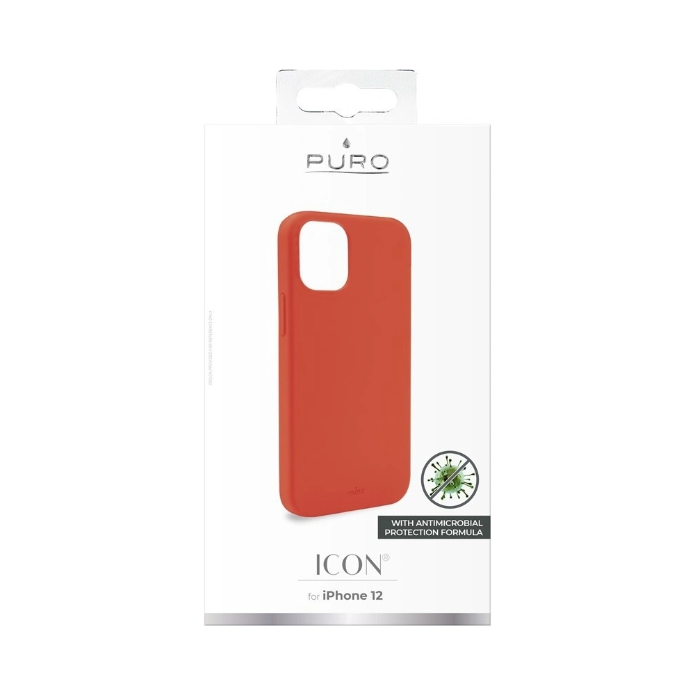 Hurtownia GSM - Etui PURO ICON Anti-Microbial Cover Apple iPhone 12 mini (rot) - PUR341RED - {ean13} - Hurt