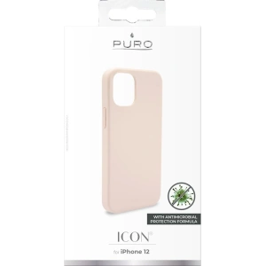 Etui PURO ICON Anti-Microbial Cover Apple iPhone 12 mini (różowy)