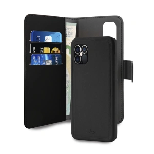 Etui PURO Wallet Detachable 2w1 Apple iPhone 12/12 Pro (czarny)