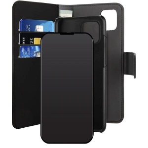 Etui PURO Wallet Detachable 2w1 Apple iPhone 12/12 Pro (czarny)