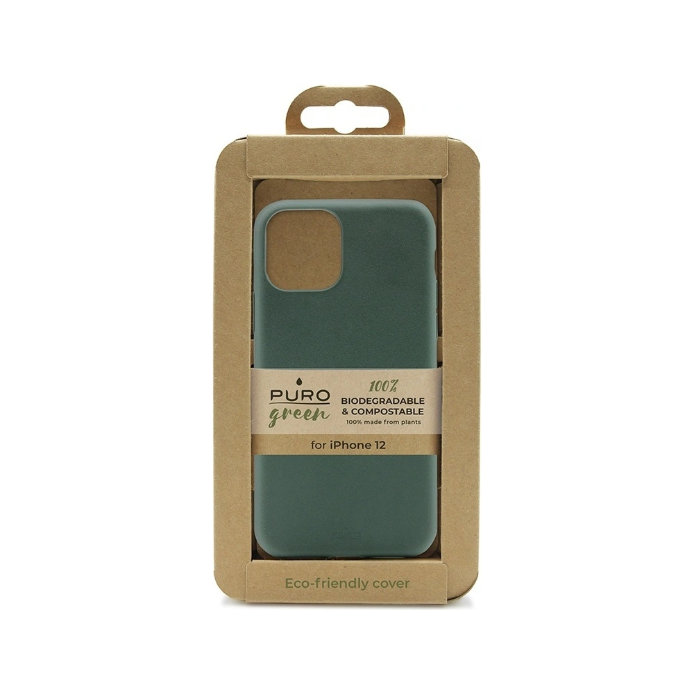 Hurtownia GSM - Ökologisches Etui PURO Green Recycled Eco-freundliche Hülle Apple iPhone 12/12 Pro (grün) - PUR349GRN - {ean13} - Hurt