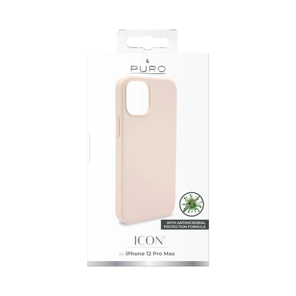 Hurtownia GSM - Etui PURO ICON Anti-Microbial Cover Apple iPhone 12 Pro Max (różowy) - PUR361PNK - {ean13} - Hurt