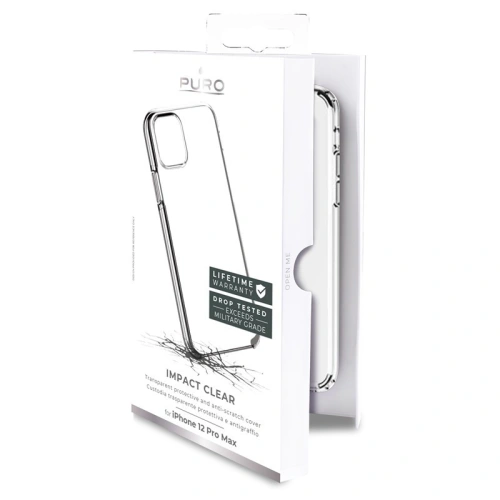 Etui PURO Impact Clear Apple iPhone 12 Pro Max (przezroczysty)