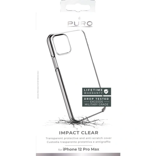 Etui PURO Impact Clear Apple iPhone 12 Pro Max (przezroczysty)