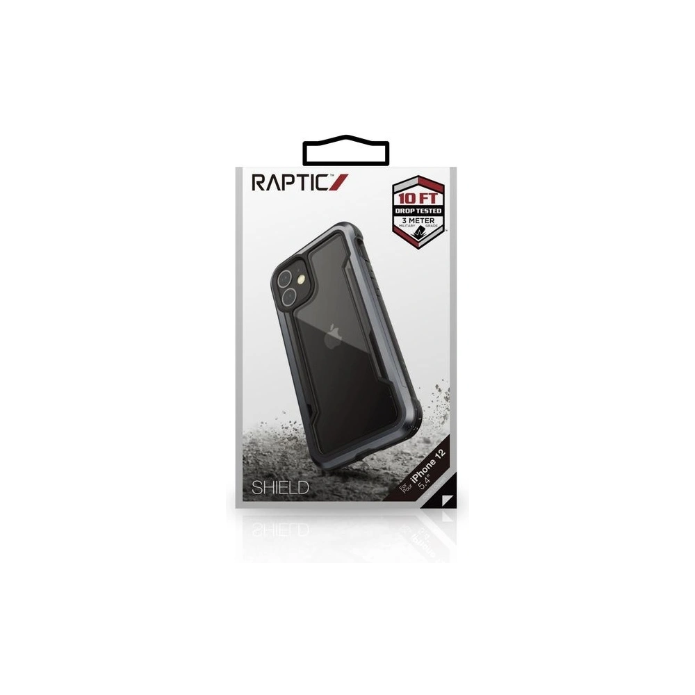 Hurtownia GSM - Aluminiumhülle X-Doria Raptic Shield Apple iPhone 12 mini (Falltest 3m) (Schwarz) - XDR079BLK - {ean13} - Hurt