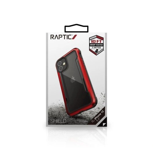 Etui aluminiowe X-Doria Raptic Shield Apple iPhone 12 mini (Drop test 3m) (Red)