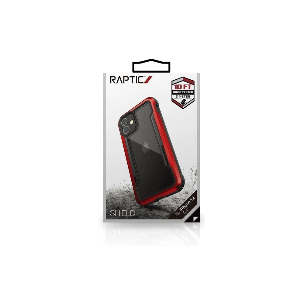 Hurtownia GSM - Etui aluminiowe X-Doria Raptic Shield Apple iPhone 12 mini (Drop test 3m) (Red) - XDR080RED - {ean13} - Hurt