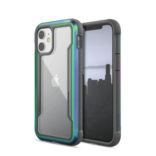 Etui aluminiowe X-Doria Raptic Shield Apple iPhone 12 mini (Drop test 3m) (Iridescent)