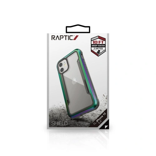 Etui aluminiowe X-Doria Raptic Shield Apple iPhone 12 mini (Drop test 3m) (Iridescent)