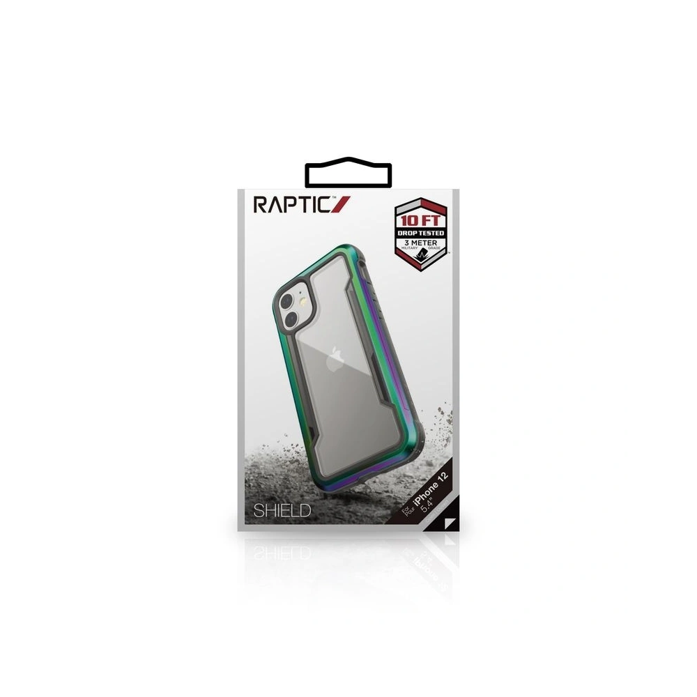 Hurtownia GSM - Etui aluminiowe X-Doria Raptic Shield Apple iPhone 12 mini (Drop test 3m) (Iridescent) - XDR081IRI - {ean13} - Hurt