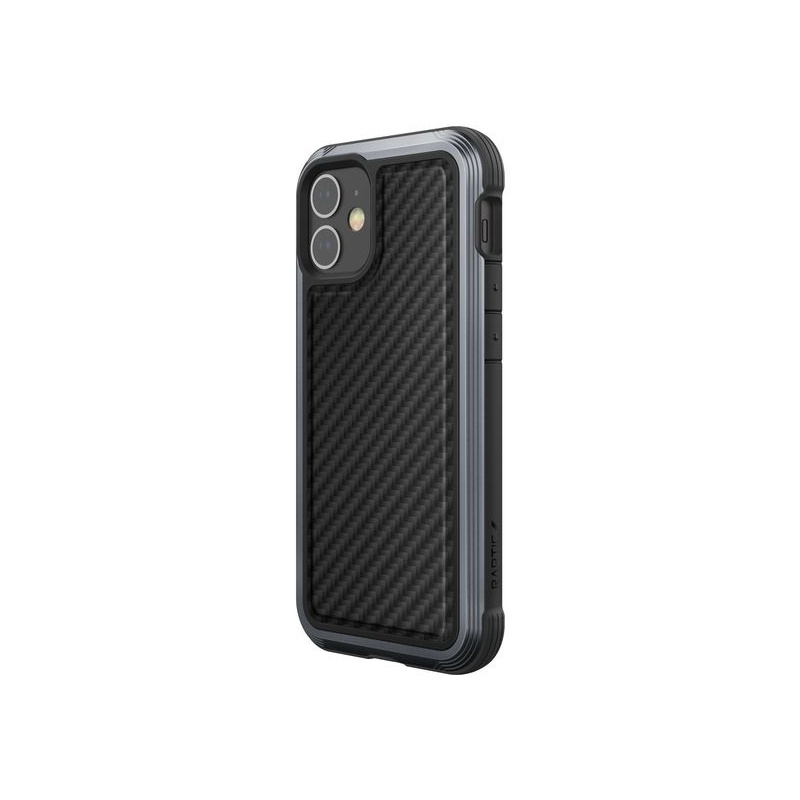 X-Doria Distributor - 6950941490207 - XDR083BLK - X-Doria Raptic Lux Aluminium Case Apple iPhone 12 Mini (Drop test 3m) (Black Carbon Fiber) - B2B homescreen