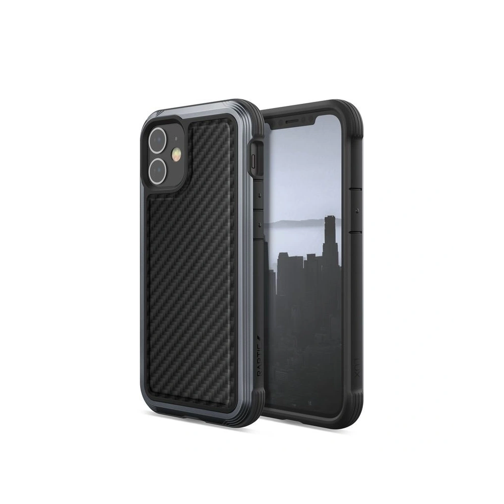 Wholesale X-Doria Raptic Lux Aluminium Case Apple iPhone 12 Mini (Drop test 3m) (Black Carbon Fiber) - XDR083BLK - {ean13} - Hurt