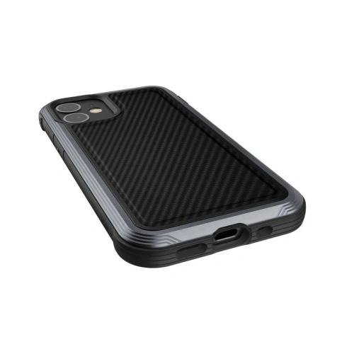 Etui aluminiowe X-Doria Raptic Lux Apple iPhone 12 mini (Drop test 3m) (Black Carbon Fiber)