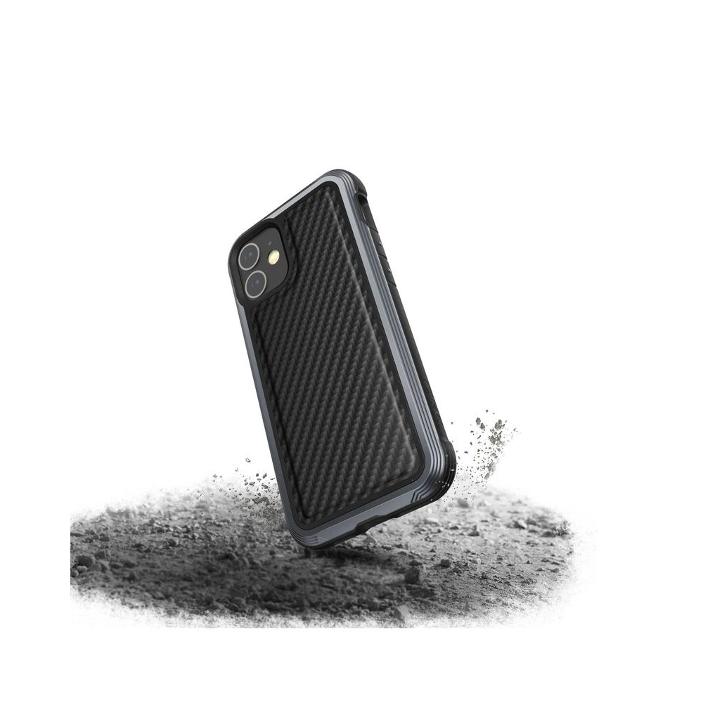 Hurtownia GSM - Etui aluminiowe X-Doria Raptic Lux Apple iPhone 12 mini (Drop test 3m) (Black Carbon Fiber) - XDR083BLK - {ean13} - Hurt