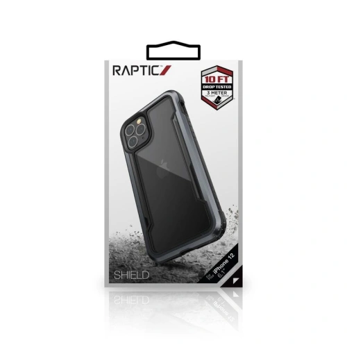 Etui aluminiowe X-Doria Raptic Shield Apple iPhone 12/12 Pro (Drop test 3m) (Black)