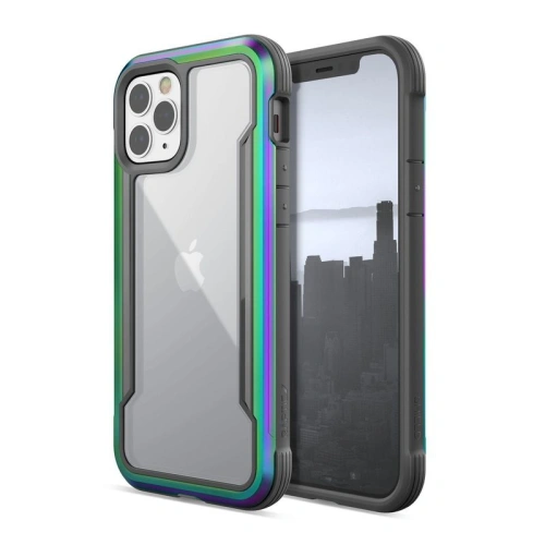 Etui aluminiowe X-Doria Raptic Shield Apple iPhone 12/12 Pro (Drop test 3m) (Iridescent)