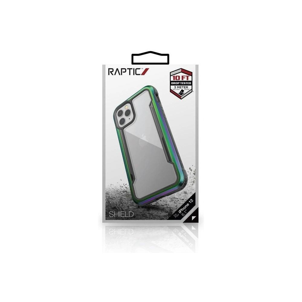 Hurtownia GSM - Etui aluminiowe X-Doria Raptic Shield Apple iPhone 12/12 Pro (Drop test 3m) (Iridescent) - XDR086IRI - {ean13} - Hurt