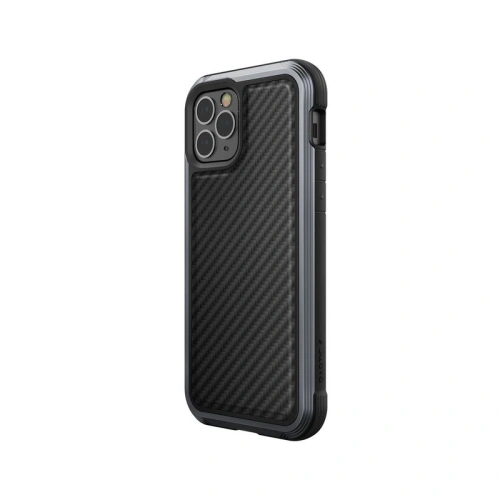 Etui aluminiowe X-Doria Raptic Lux Apple iPhone 12/12 Pro (Drop test 3m) (Black Carbon Fiber)