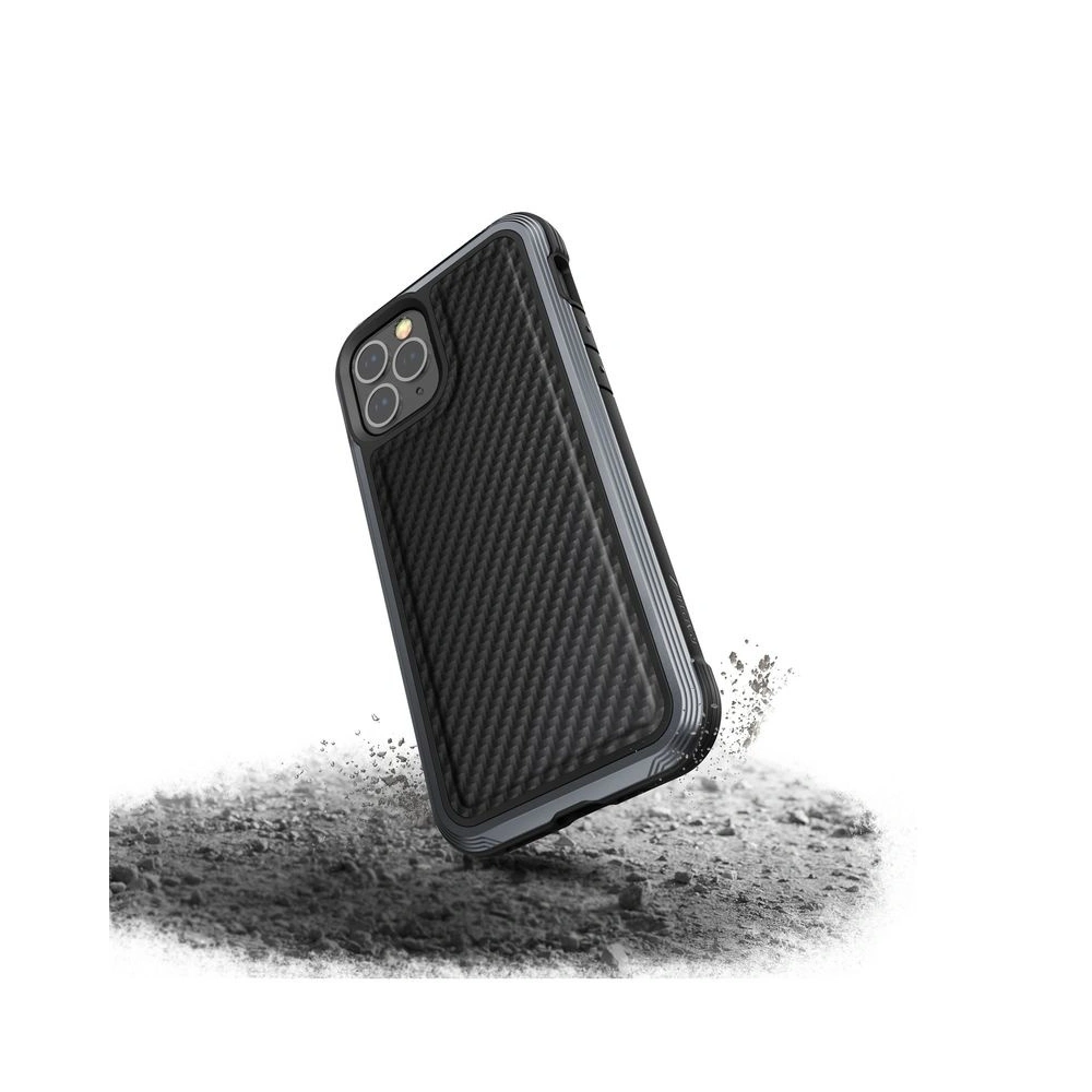 Hurtownia GSM - Etui aluminiowe X-Doria Raptic Lux Apple iPhone 12/12 Pro (Drop test 3m) (Black Carbon Fiber) - XDR088BLK - {ean13} - Hurt