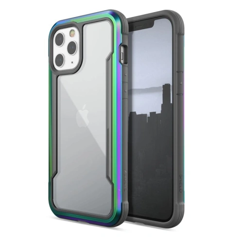 Etui aluminiowe X-Doria Raptic Shield Apple iPhone 12 Pro Max (Drop test 3m) (Iridescent)