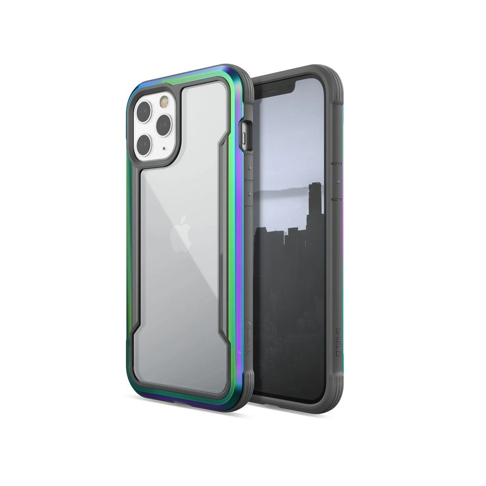 Wholesale X-Doria Raptic Shield Aluminium Case Apple iPhone 12 Pro Max (Drop test 3m) (Iridescent) - XDR091IRI - {ean13} - Hurt