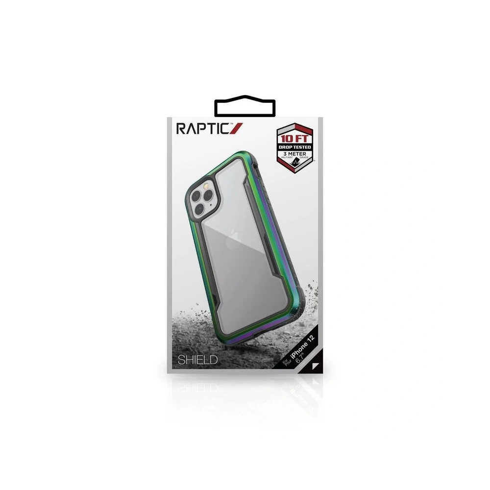 Hurtownia GSM - Etui aluminiowe X-Doria Raptic Shield Apple iPhone 12 Pro Max (Drop test 3m) (Iridescent) - XDR091IRI - {ean13} - Hurt