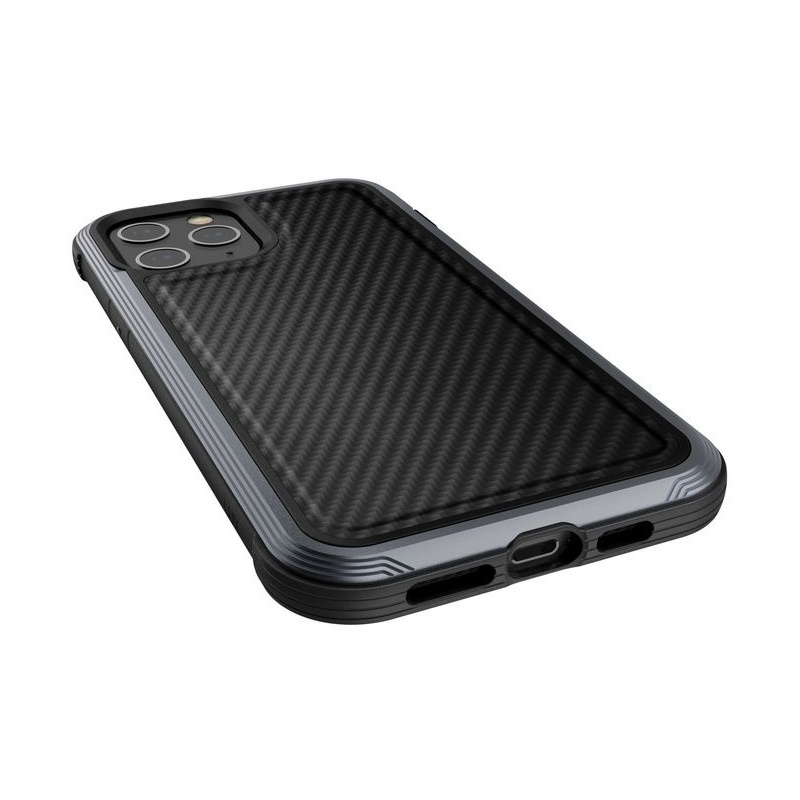 X-Doria Distributor - 6950941490245 - XDR093BLK - X-Doria Raptic Lux Aluminium Case Apple iPhone 12 Pro Max (Drop test 3m) (Black Carbon Fiber) - B2B homescreen