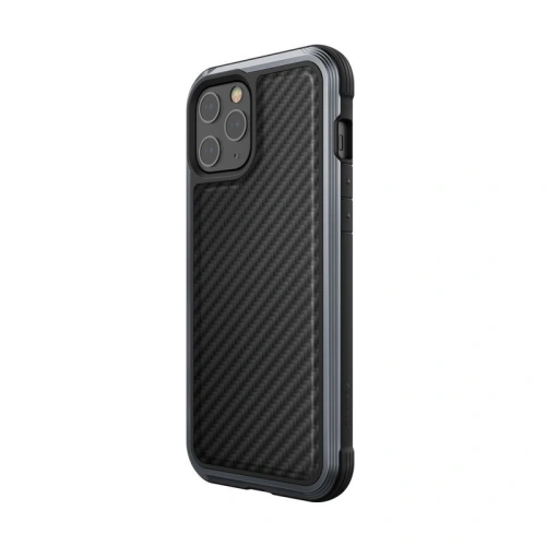 Etui aluminiowe X-Doria Raptic Lux Apple iPhone 12 Pro Max (Drop test 3m) (Black Carbon Fiber)
