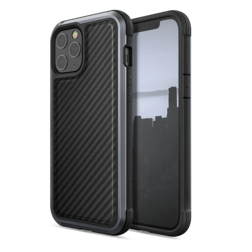 Etui aluminiowe X-Doria Raptic Lux Apple iPhone 12 Pro Max (Drop test 3m) (Black Carbon Fiber)