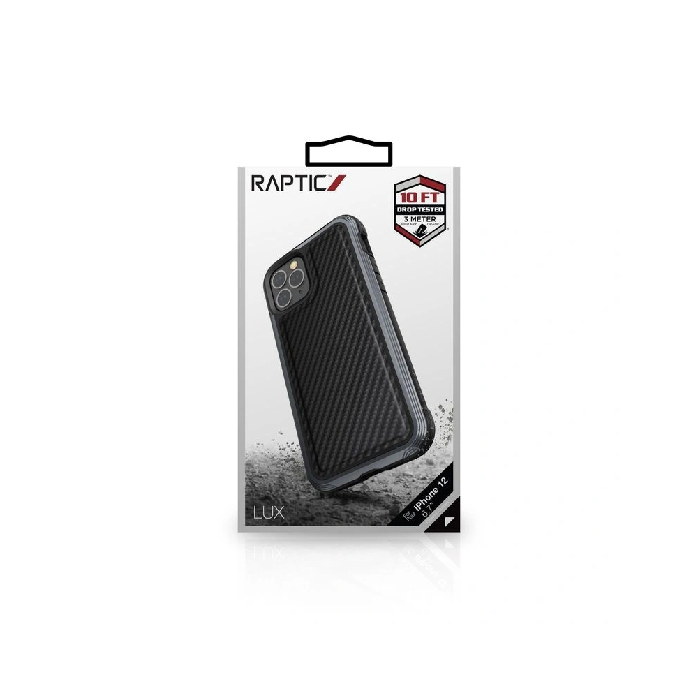 Hurtownia GSM - Etui aluminiowe X-Doria Raptic Lux Apple iPhone 12 Pro Max (Drop test 3m) (Black Carbon Fiber) - XDR093BLK - {ean13} - Hurt