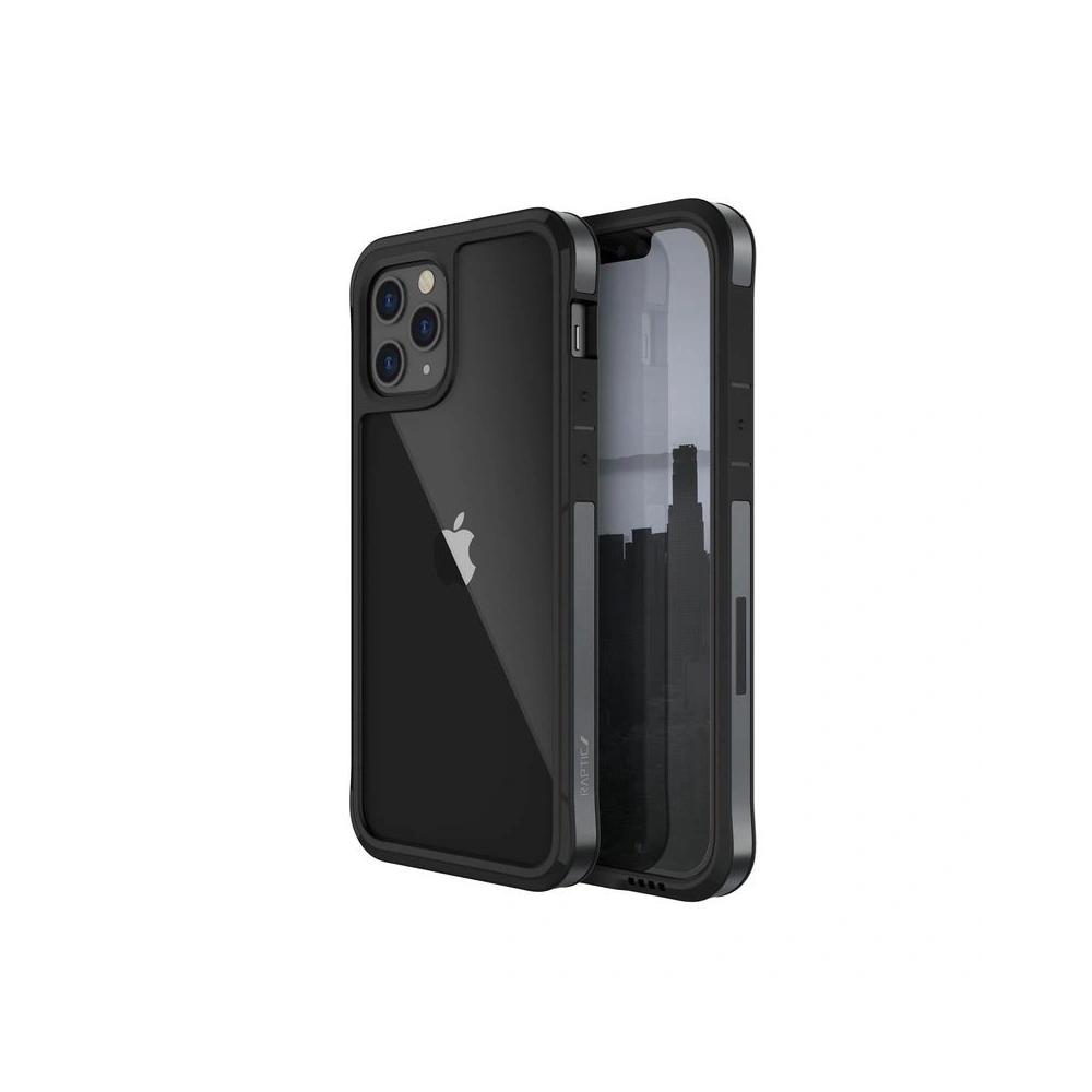 Hurtownia GSM - Etui aluminiowe X-Doria Raptic Edge Apple iPhone 12 Pro Max (Drop test 3m) (Black) - XDR098BLK - {ean13} - Hurt
