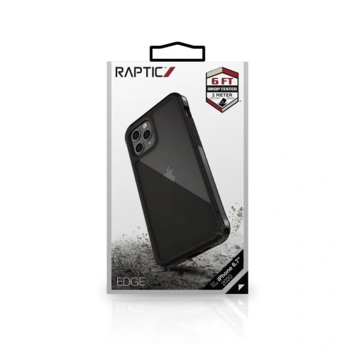 Etui aluminiowe X-Doria Raptic Edge Apple iPhone 12 Pro Max (Drop test 3m) (Black)