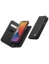 Etui Moshi Overture 2w1 Apple iPhone 12 Pro Max z kieszeniami na karty + stand up (system SnapTo) (Jet Black)