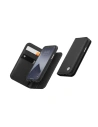 Etui Moshi Overture 2w1 Apple iPhone 12 mini z kieszeniami na karty + stand up (system SnapTo) (Jet Black)