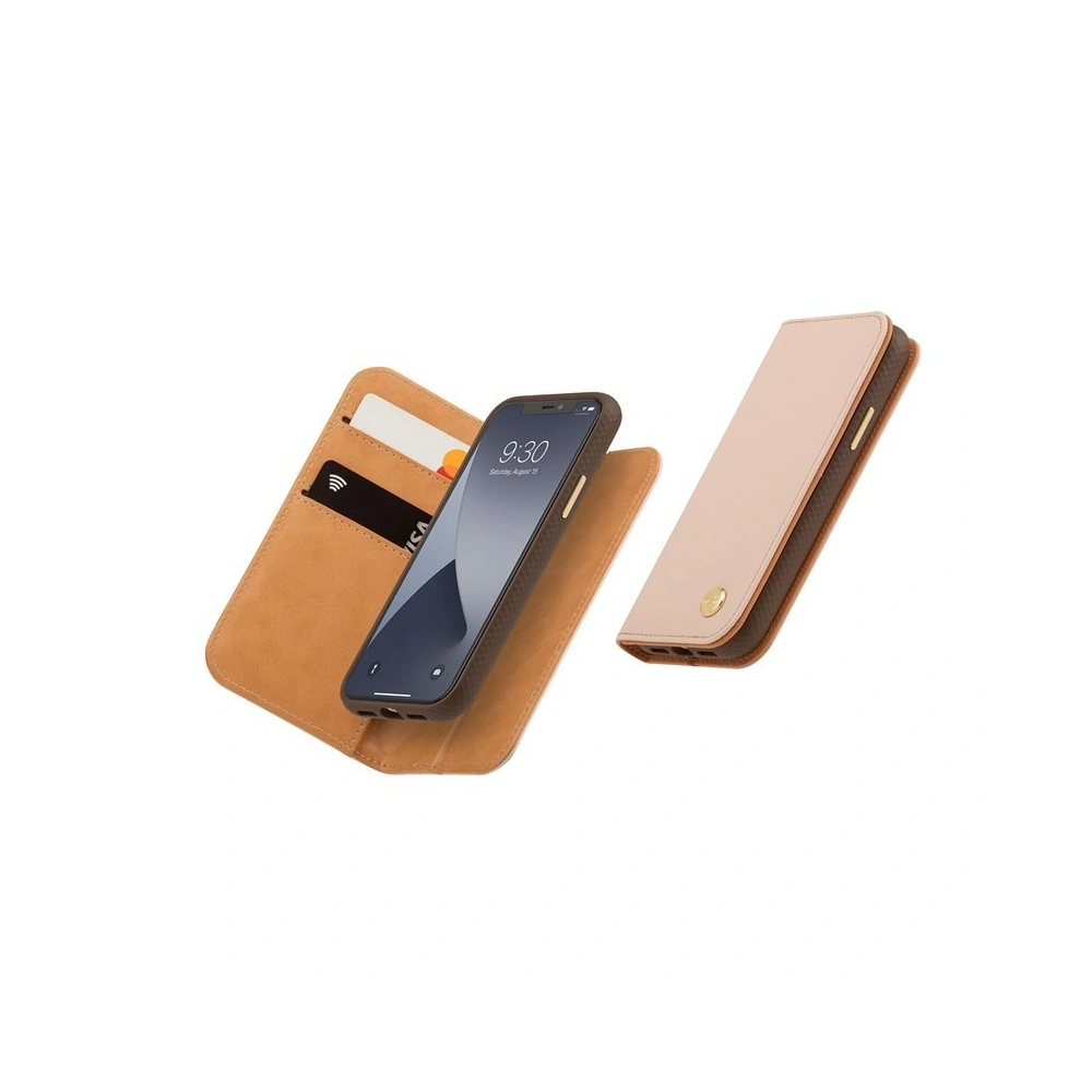 Hurtownia GSM - Etui Moshi Overture 2w1 Apple iPhone 12 mini z kieszeniami na karty + stand up (system SnapTo) (Luna Pink) - MOSH112PNK - {ean13} - Hurt