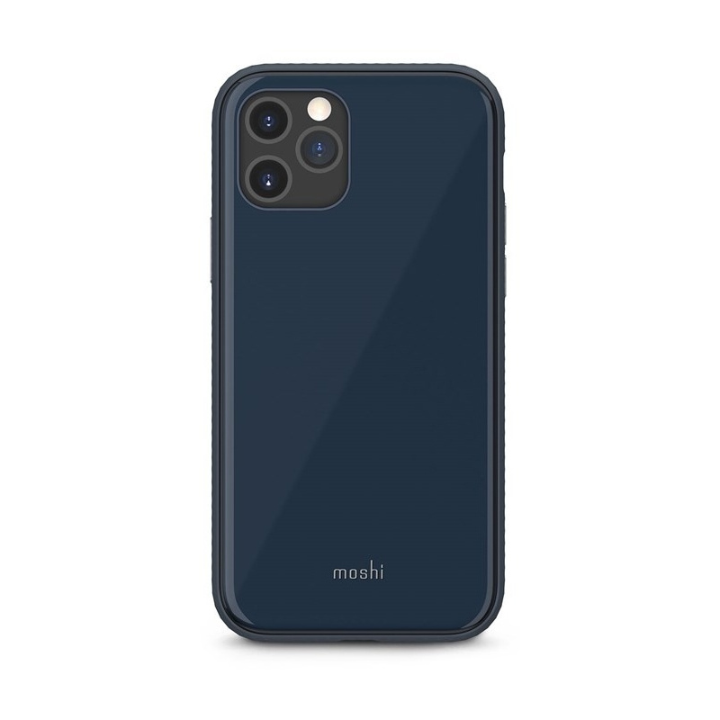 Moshi Distributor - 4713057259739 - MOSH115BLU - Moshi iGlaze Apple iPhone 12/12 Pro (SnapTo) (Midnight Blue) - B2B homescreen